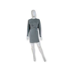 Topshop Long Sleeve Bodycon Twist Front Dress